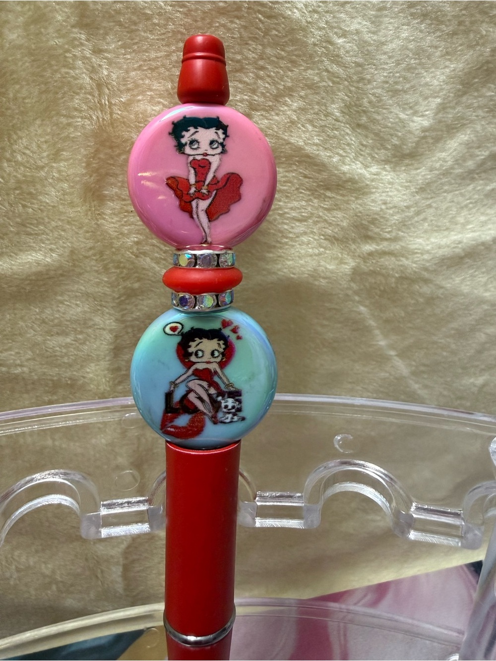 New Betty Boop Beaded Pen